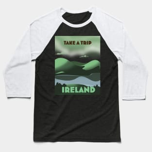 Ireland vintage style travel poster Baseball T-Shirt